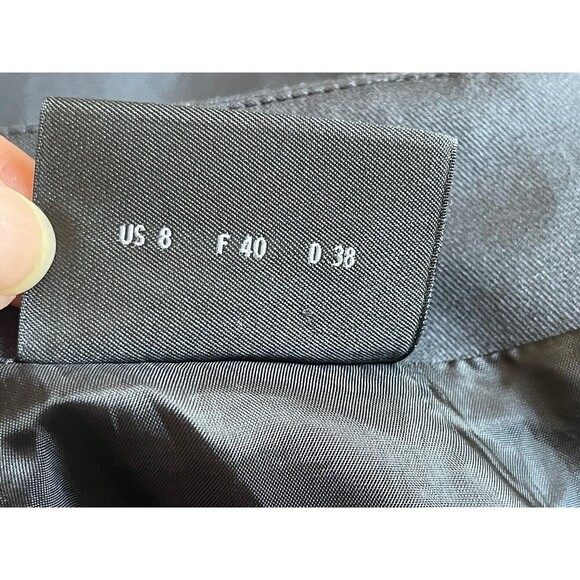 Akris Punto Women’s Size 8 Black A Line Skirt Straight Skirt With Rear Pleat - Picture 11 of 11